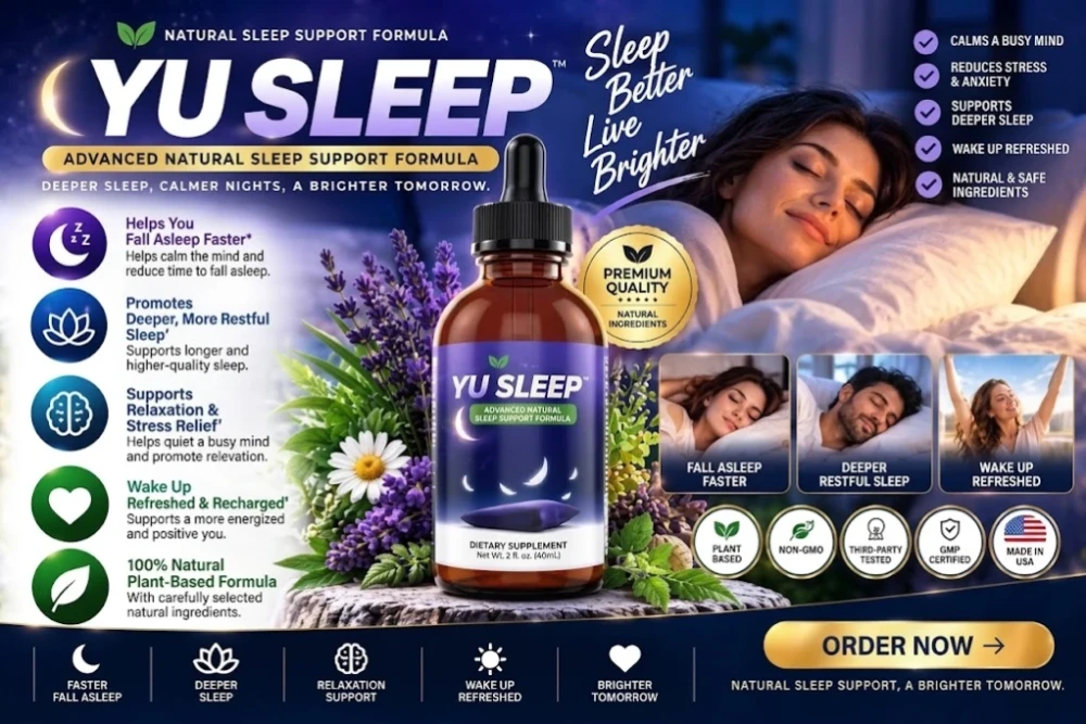 Yu Sleep liquid formula in a dropper bottle